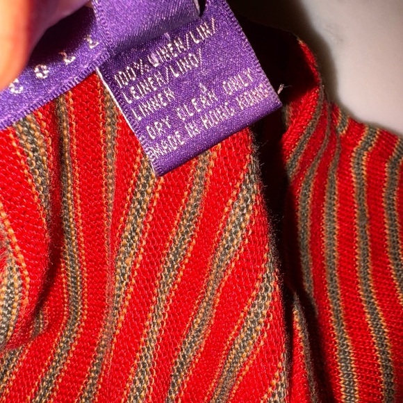 Vintage 90s Ralph Lauren Collection Purple Label Runway Linen Maxi Dress Wrap L - Picture 12 of 16